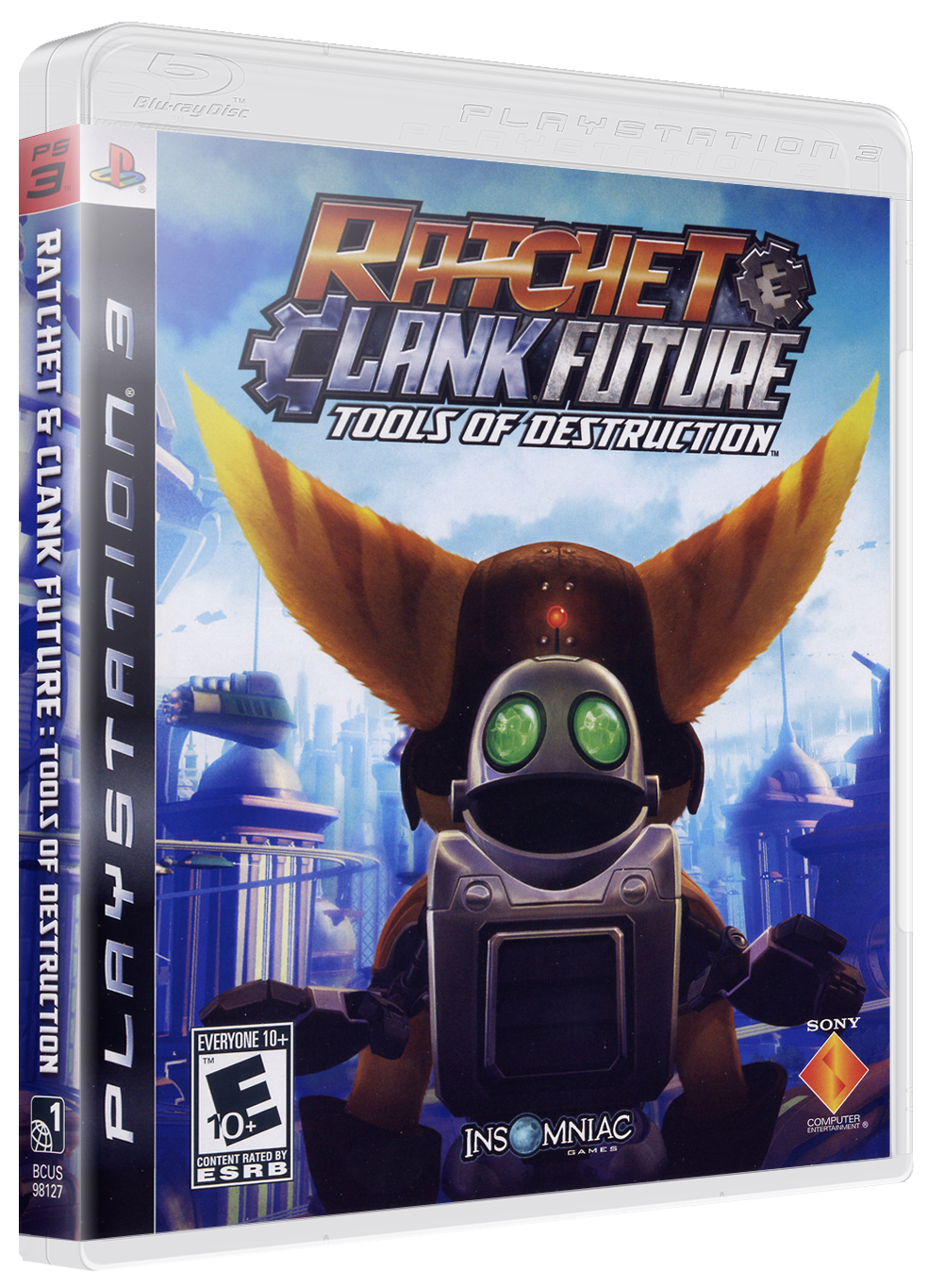 Ratchet and Clank Future: Tools of Destruction box art for Playstation 3